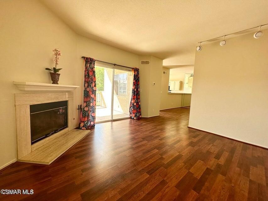 Empty room, Fireplace, Interior, Wood Texture Flooring