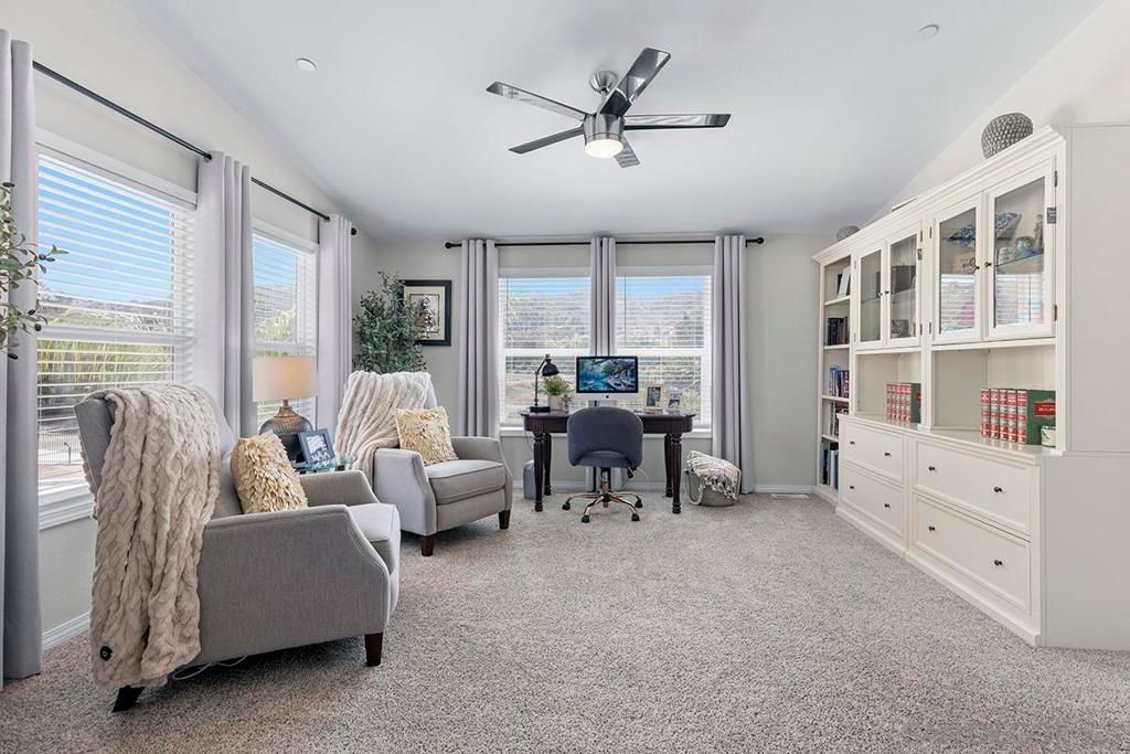 Home Office, Interior, Recessed Lighting