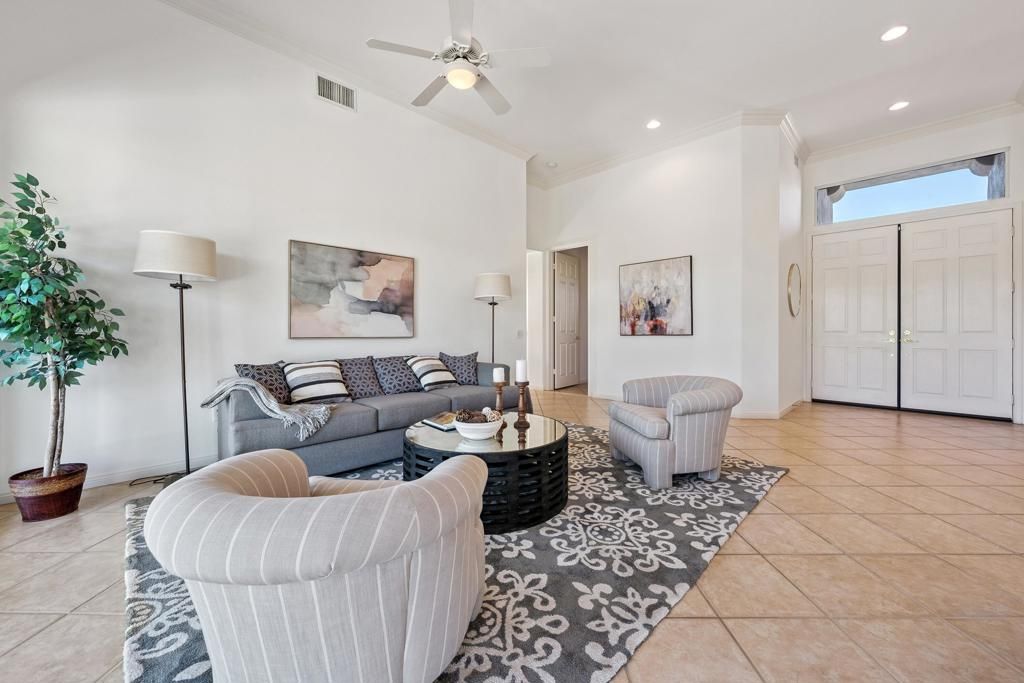 Interior, Living room, Recessed Lighting