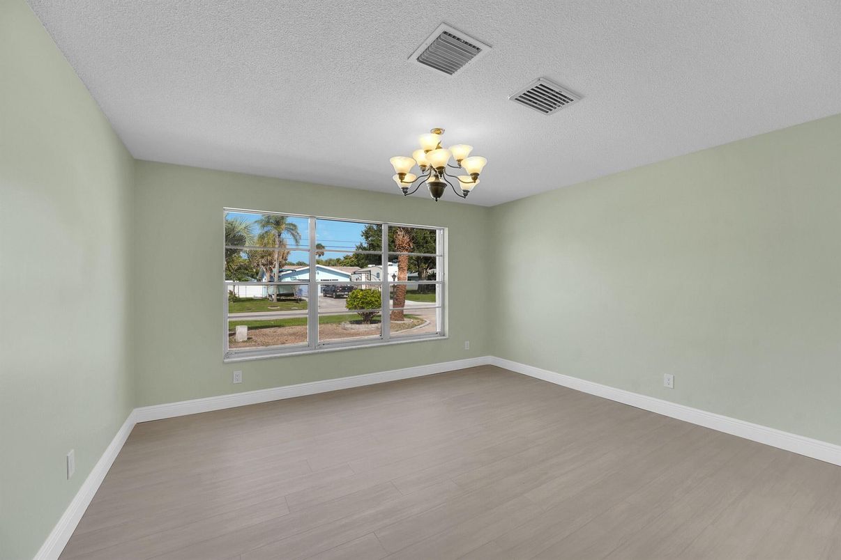 Chandelier, Empty room, Interior, Wood Texture Flooring