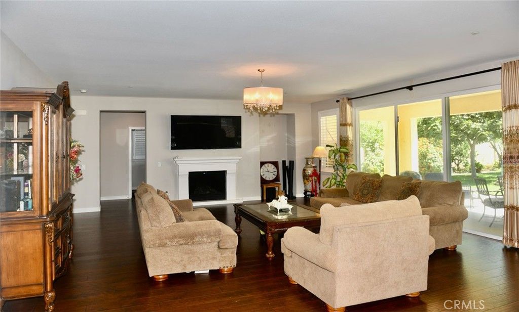 Chandelier, Fireplace, Interior, Living room, Wood Texture Flooring