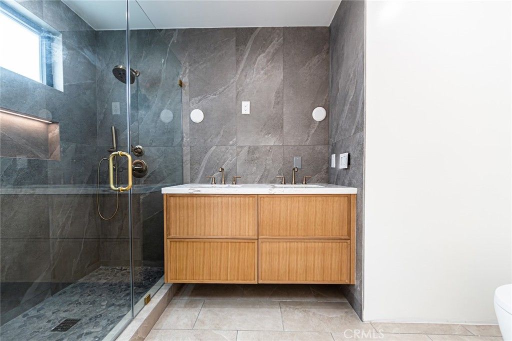 Bathroom, Dual Sink Vanities, Glass Shower, Interior