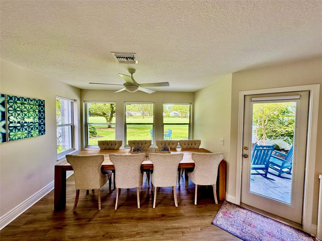 Dining room, Interior, Wood Texture Flooring