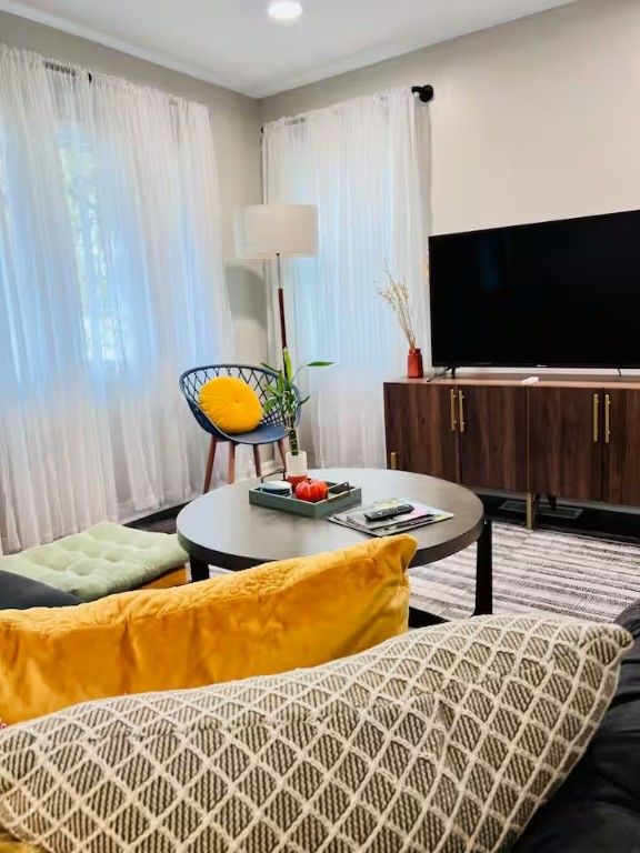 Interior, Living room, Recessed Lighting