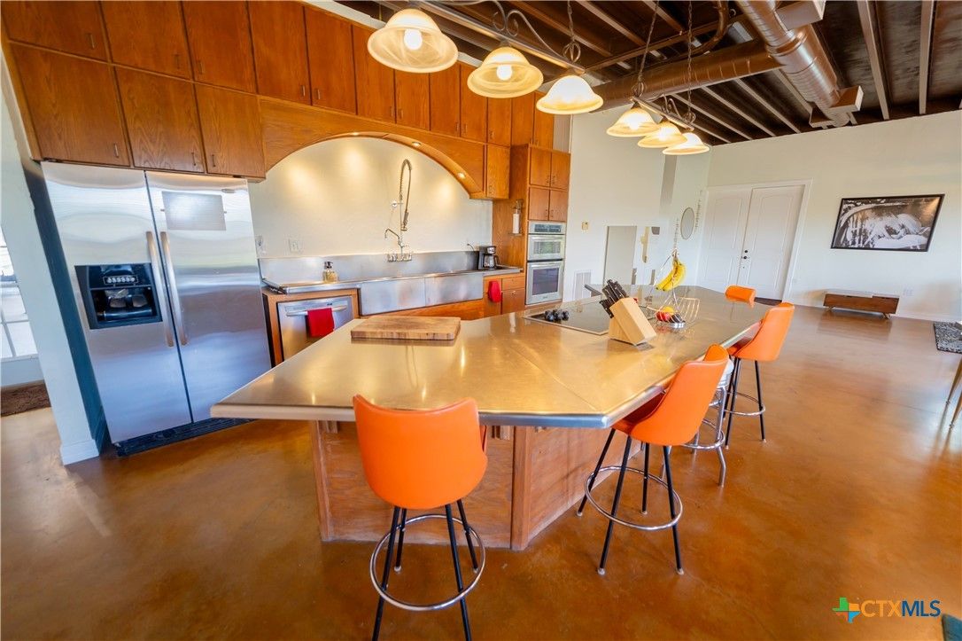 Interior, Kitchen, Pendant Lights, Stainless Steel Appliances