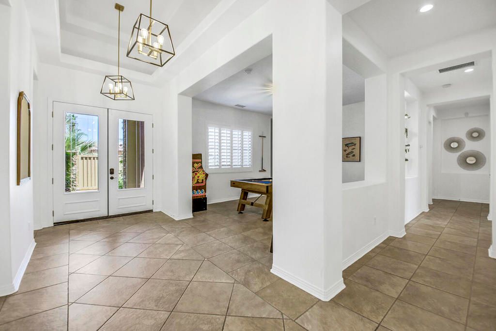 Billiard Table, Game Room, Interior, Pendant Lights, Recessed Lighting