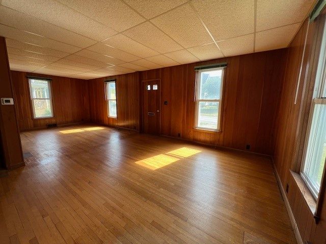 Empty room, Interior, Wood Texture Flooring, Wooden Walls