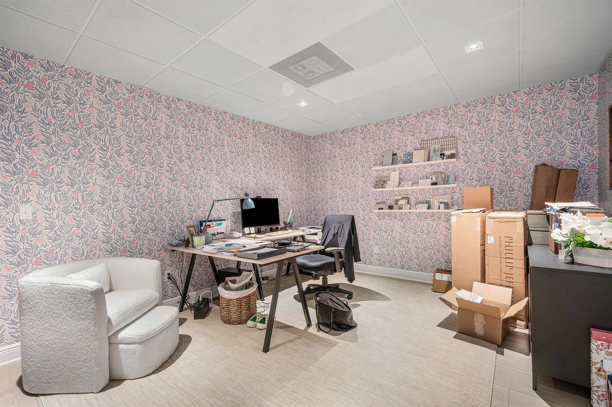 Home Office, Interior, Recessed Lighting