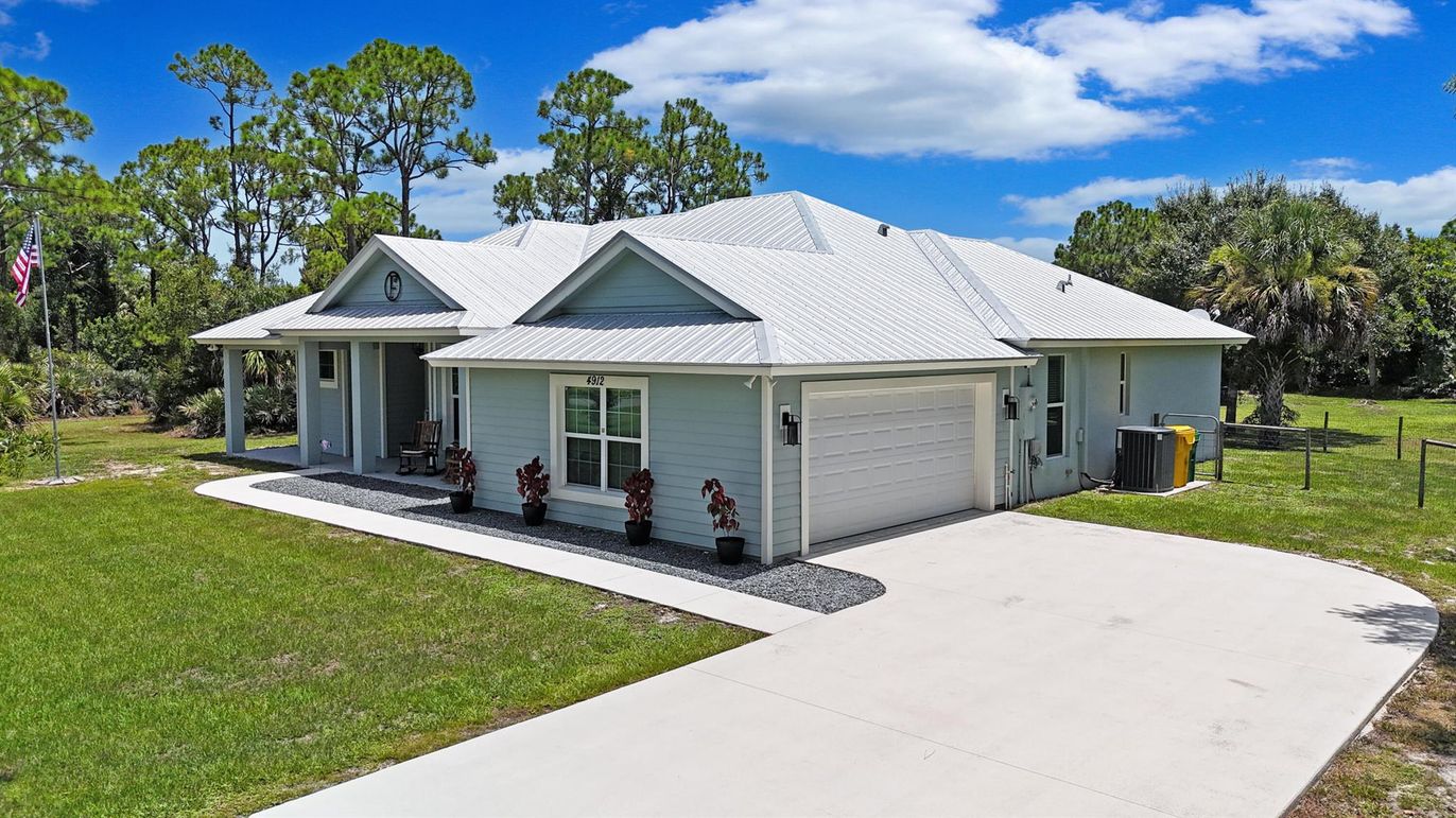 Attached, Backyard, Exterior, Facade, Farmhouse