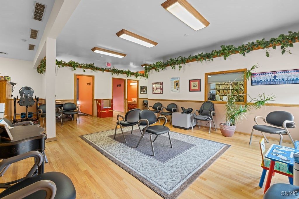 Fitness Equipment, Interior, Wood Texture Flooring