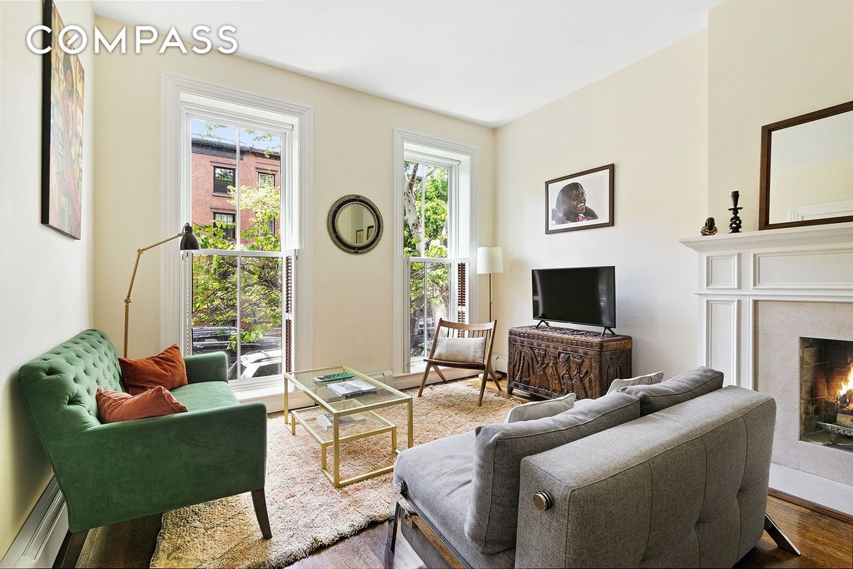 Fireplace, Interior, Living room, Wood Texture Flooring