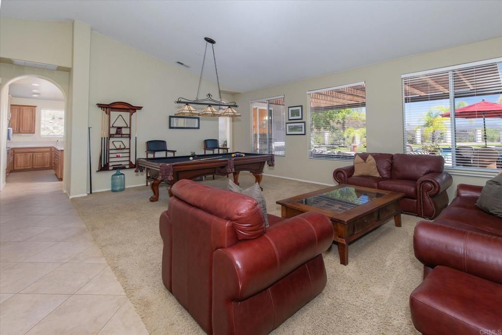 Billiard Table, Game Room, Interior, Living room, Pendant Lights