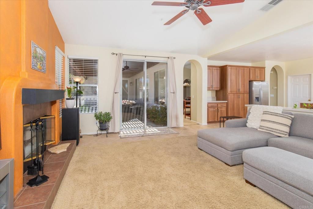 Fireplace, Interior, Kitchen, Living room