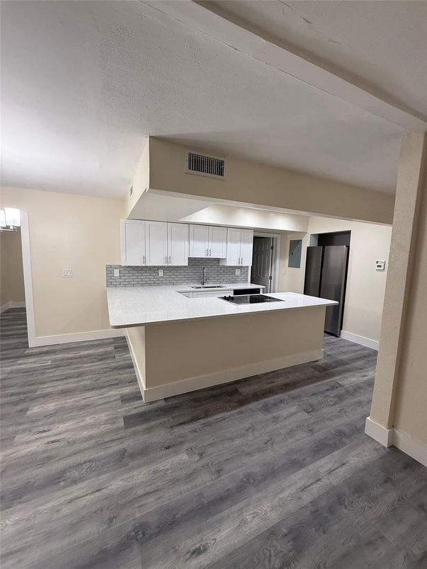 Interior, Kitchen, Wood Texture Flooring