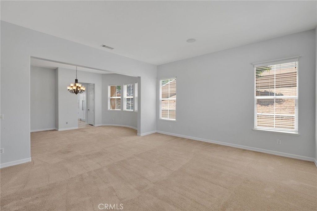 Chandelier, Empty room, Interior
