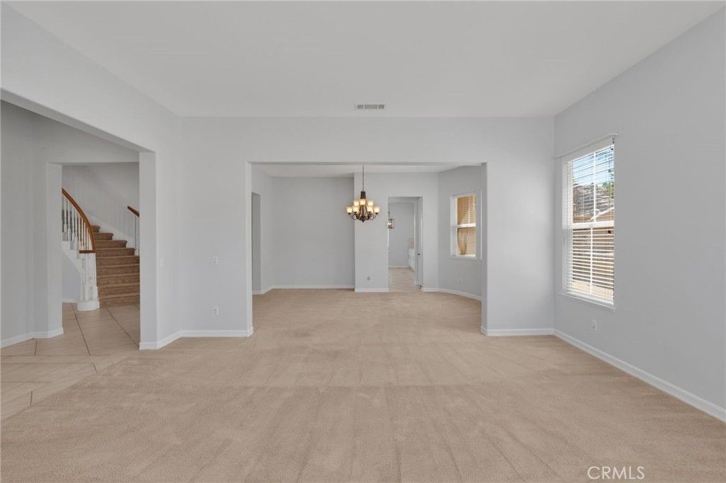 Chandelier, Empty room, Interior