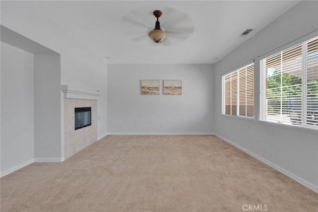 Empty room, Fireplace, Interior