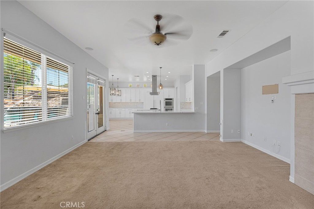 Empty room, Interior, Kitchen, Pendant Lights, Recessed Lighting