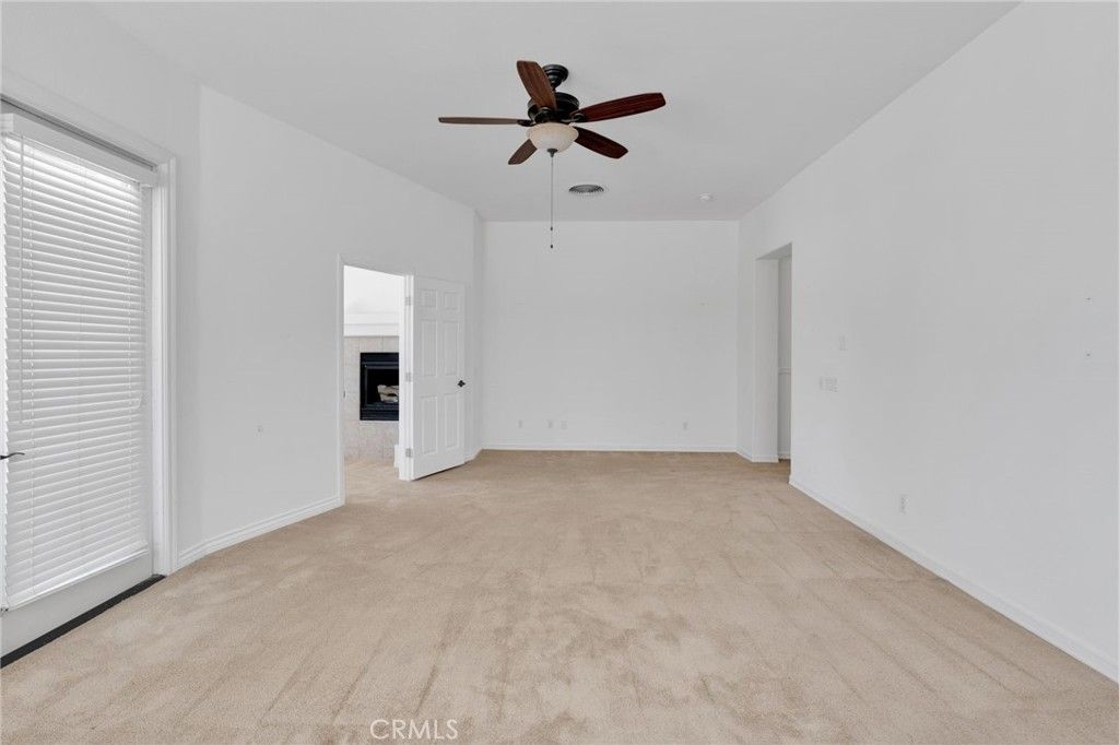 Empty room, Fireplace, Interior