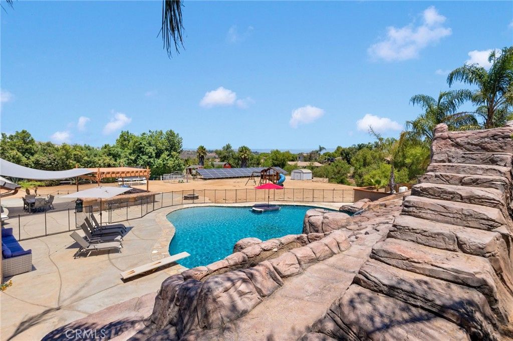 Exterior, Pool, Solar Panels