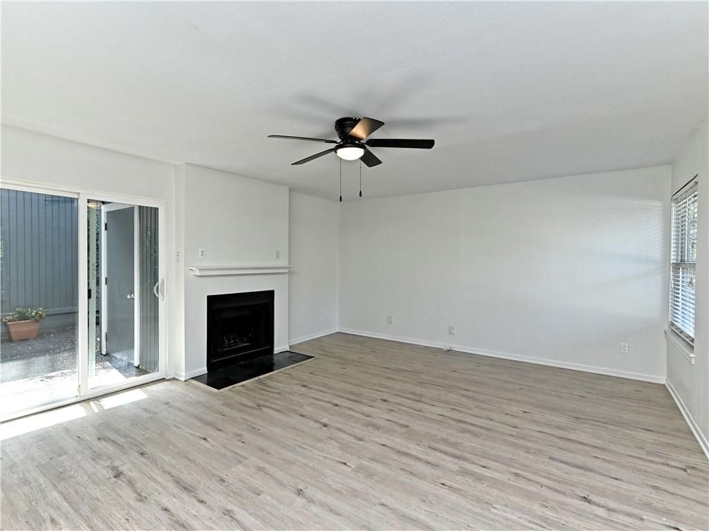 Empty room, Fireplace, Interior, Wood Texture Flooring