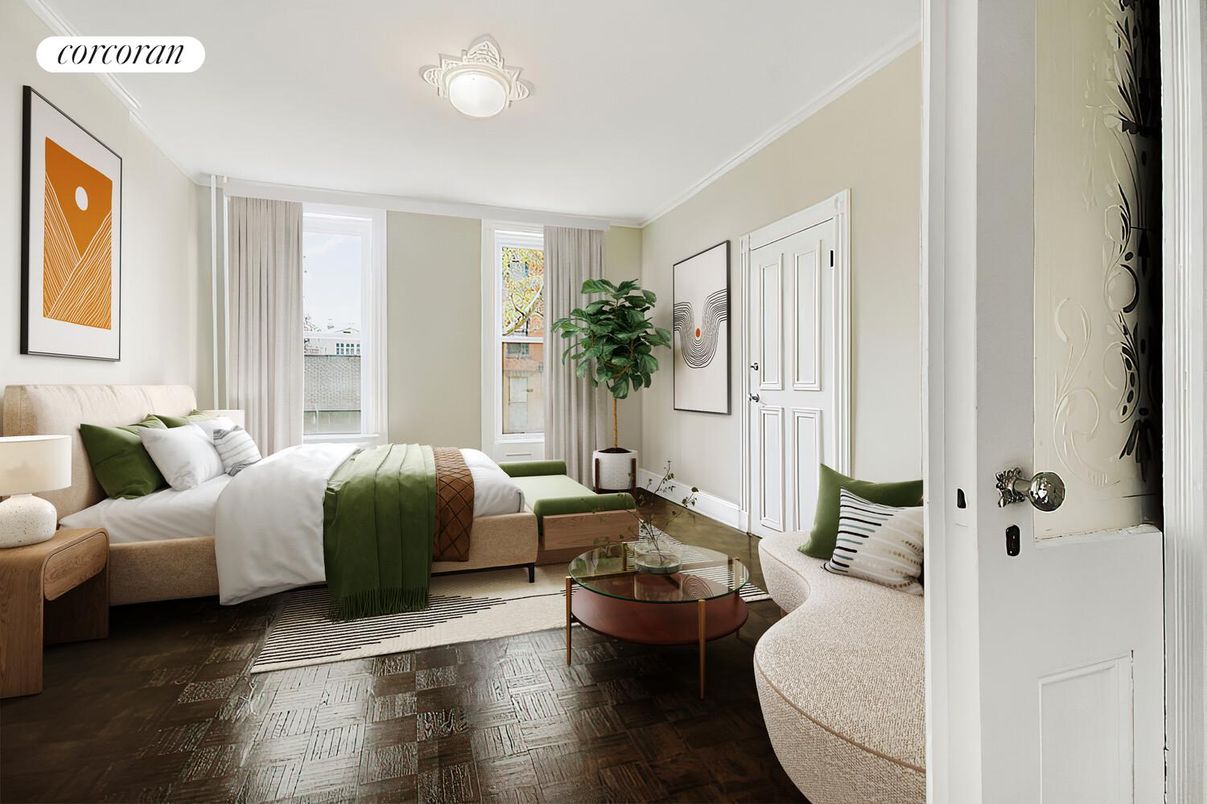 Bedroom, Interior, Wood Texture Flooring