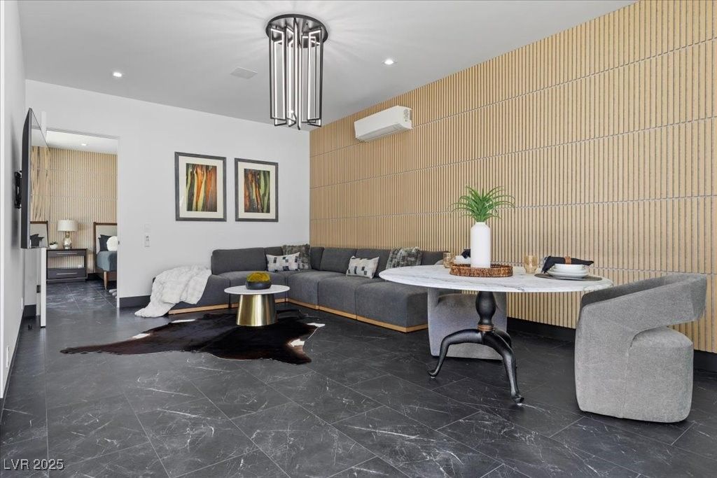 Interior, Living room, Marble, Recessed Lighting