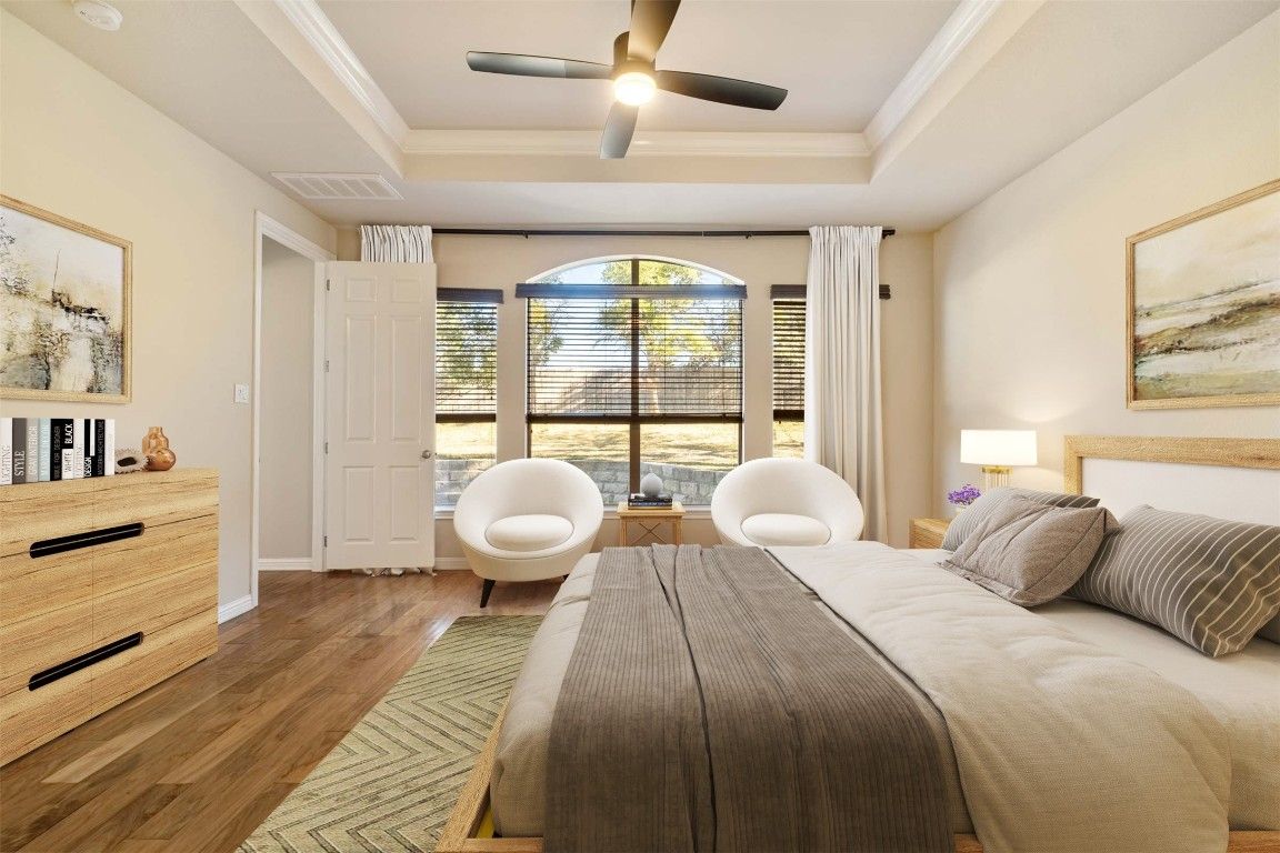 Bedroom, Interior, Wood Texture Flooring