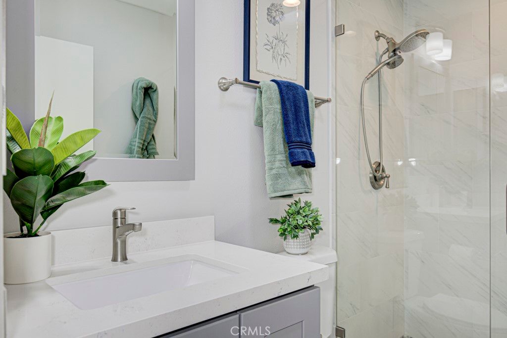 Bathroom, Glass Shower, Interior, Marble Walls