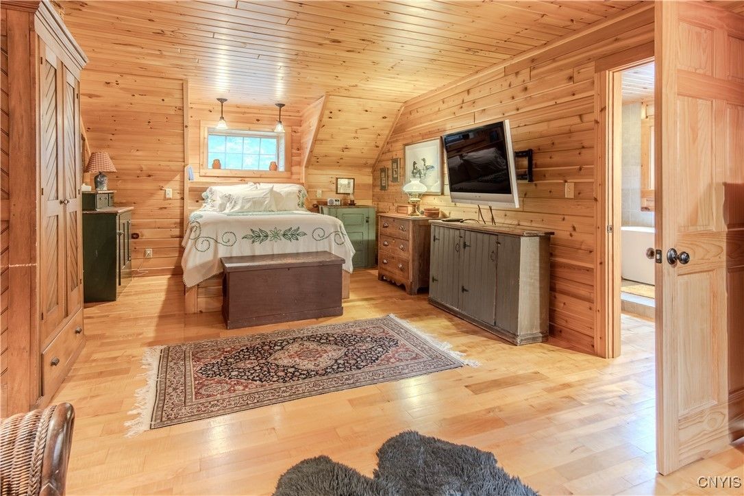 Bedroom, Interior, Wooden Ceilings, Wood Texture Flooring, Wooden Walls