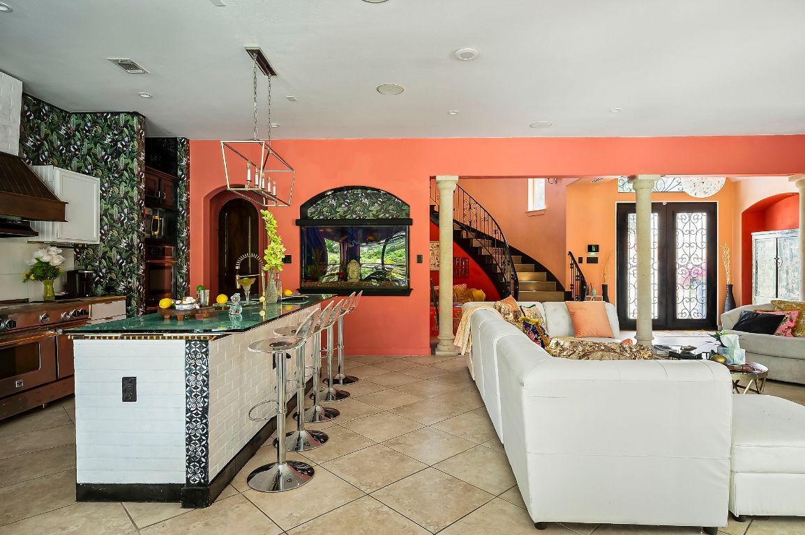 Interior, Kitchen, Living room, Pendant Lights, Recessed Lighting