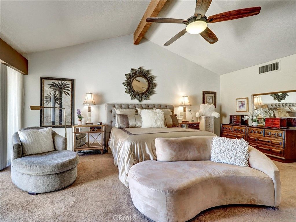 Bedroom, Interior, Wooden Beams