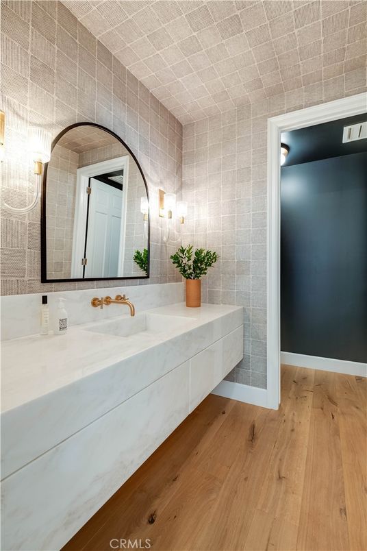 Bathroom, Interior, Wood Texture Flooring