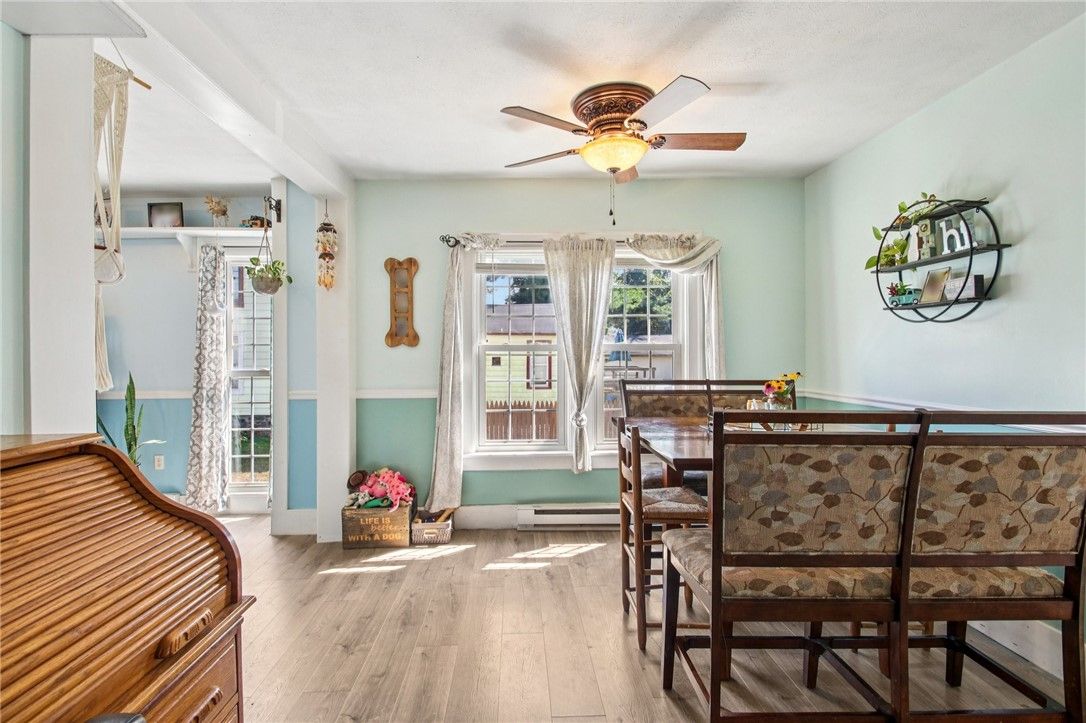 Dining room, Interior, Wood Texture Flooring