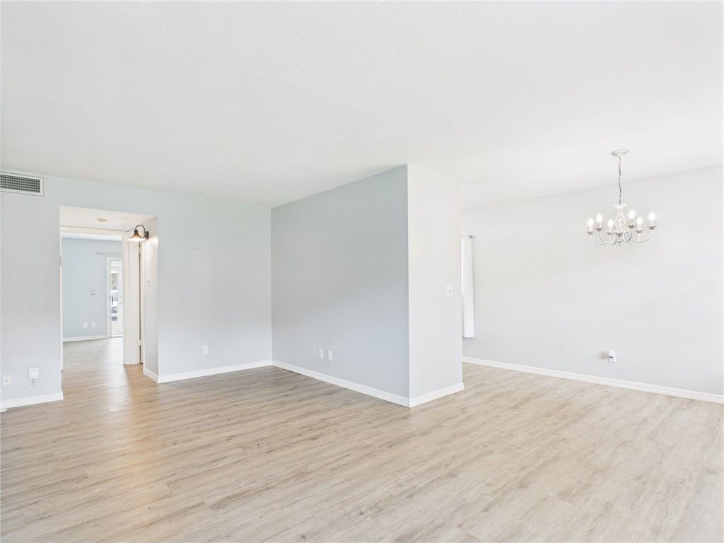 Chandelier, Empty room, Interior, Wood Texture Flooring