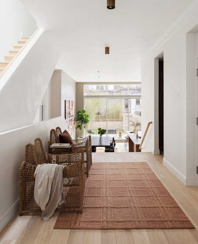 Interior, Living room, Pendant Lights, Wood Texture Flooring