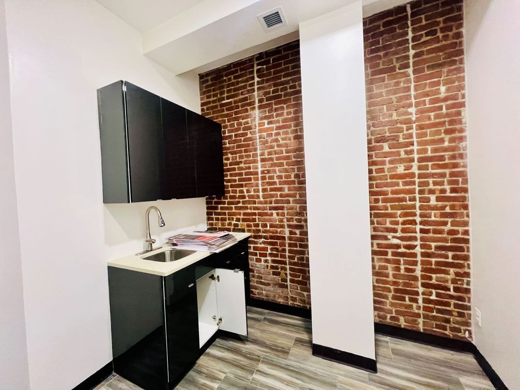 Interior, Stone Walls, Wood Texture Flooring