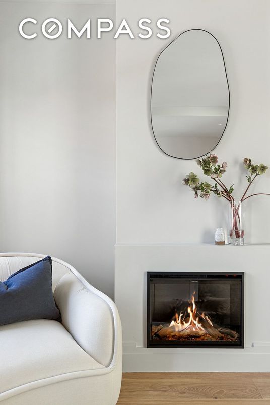 Fireplace, Interior, Wood Texture Flooring