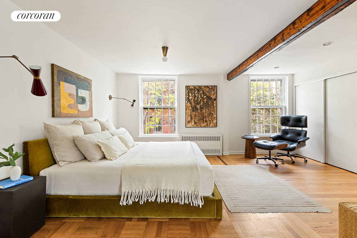 Bedroom, Interior, Wood Texture Flooring