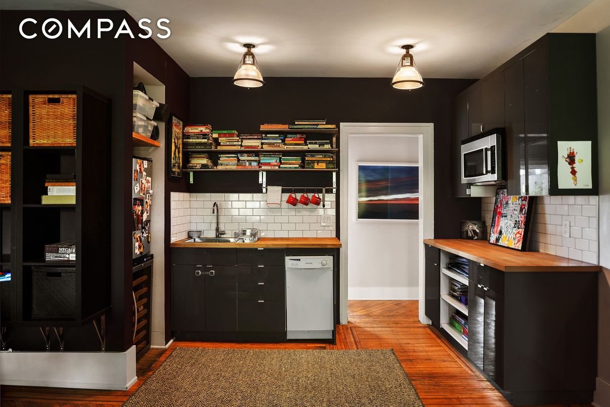 Interior, Kitchen, Wood Texture Flooring