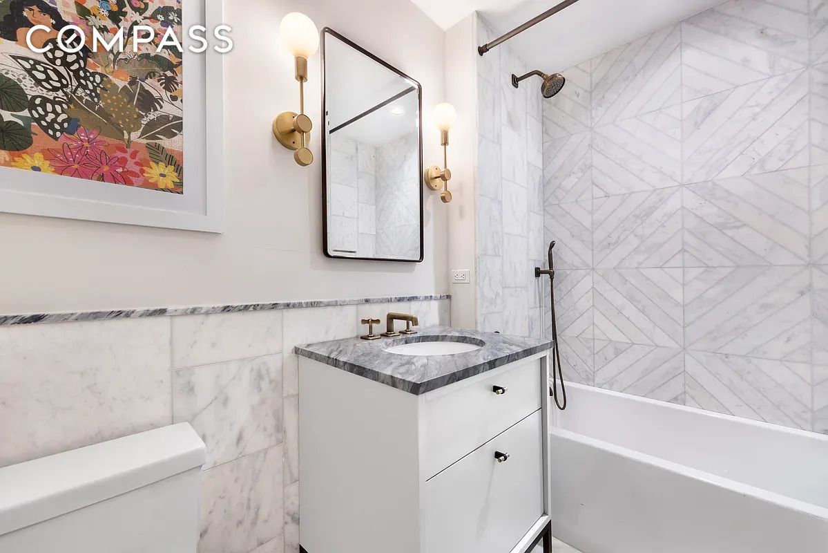 Bathroom, Interior, Marble Walls