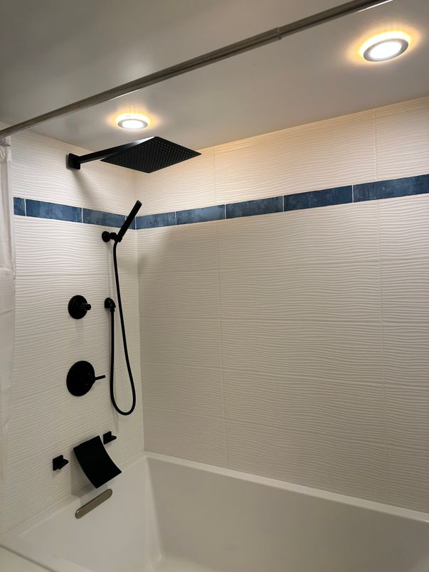 Bathroom, Interior, Recessed Lighting