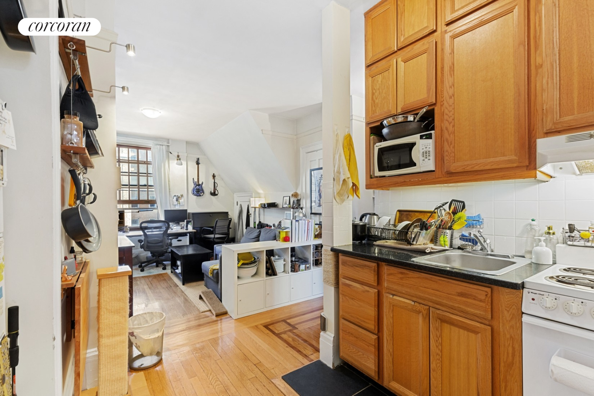 Interior, Kitchen, Wood Texture Flooring