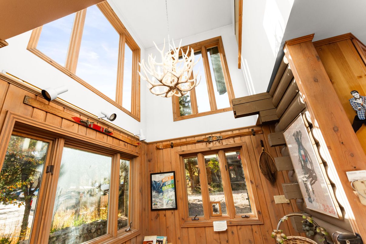 Chandelier, Interior, Wooden Walls