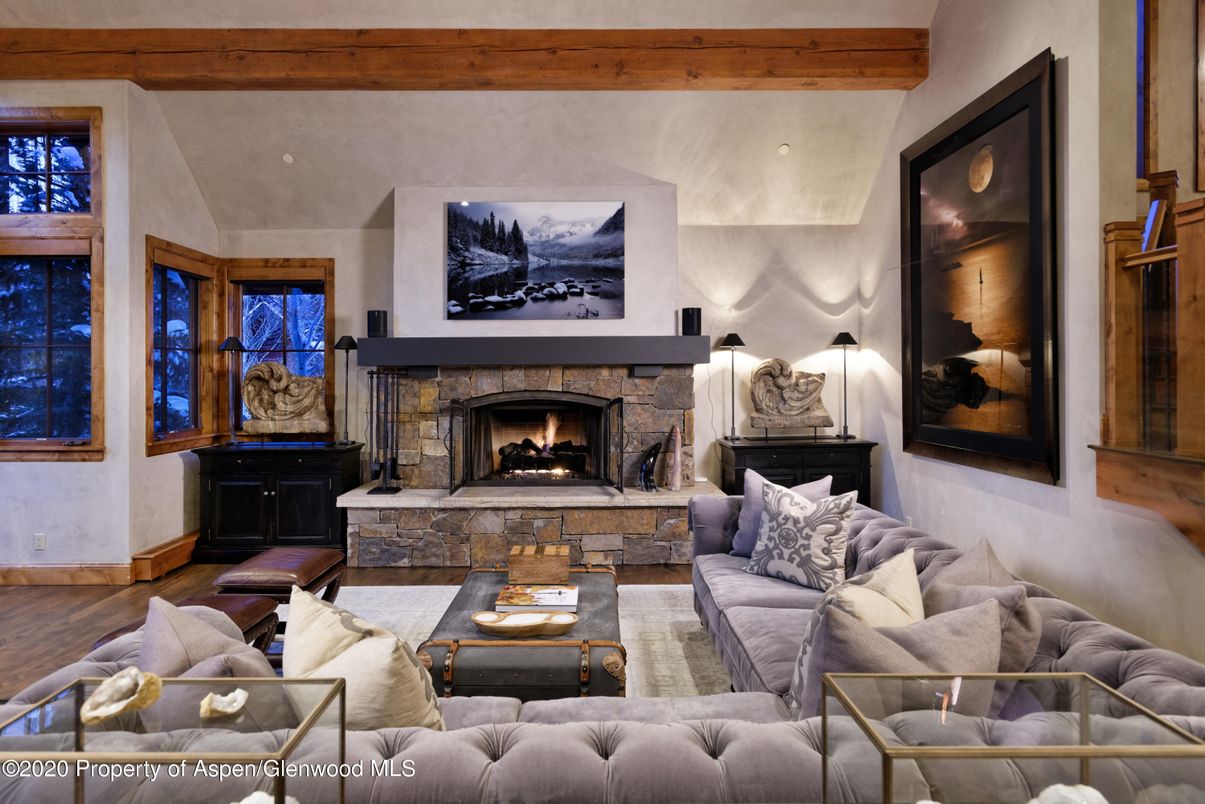 Fireplace, Interior, Living room, Wooden Beams, Wood Texture Flooring