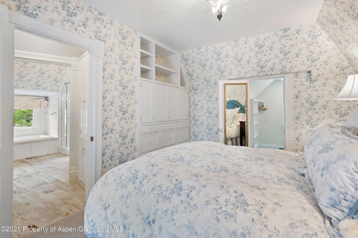 Bedroom, Fireplace, Interior