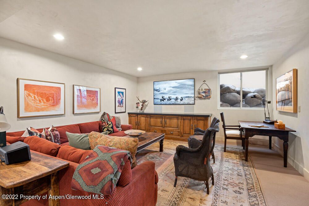 Home Office, Interior, Living room, Recessed Lighting