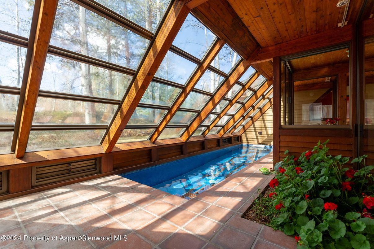 Glass Ceilings, Interior, Pool, Sun Room, Wooden Beams, Wooden Ceilings