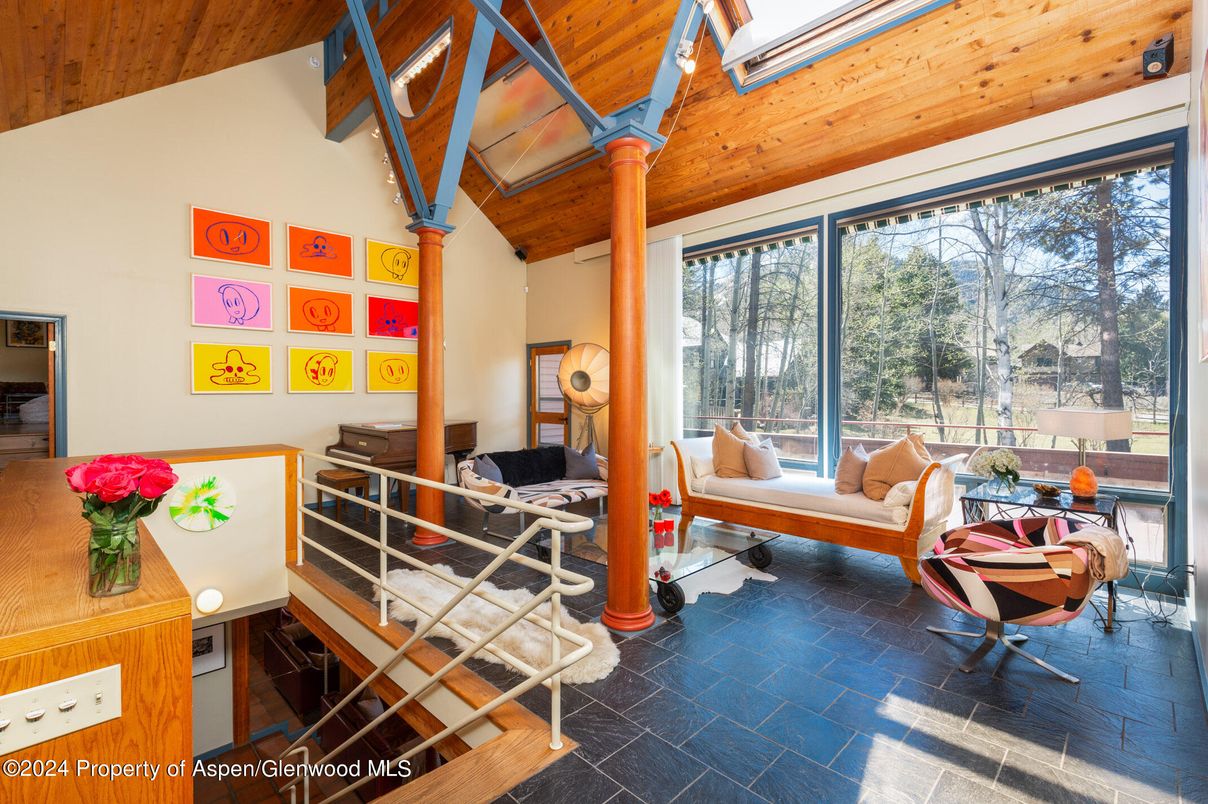 Interior, Living room, Wooden Ceilings