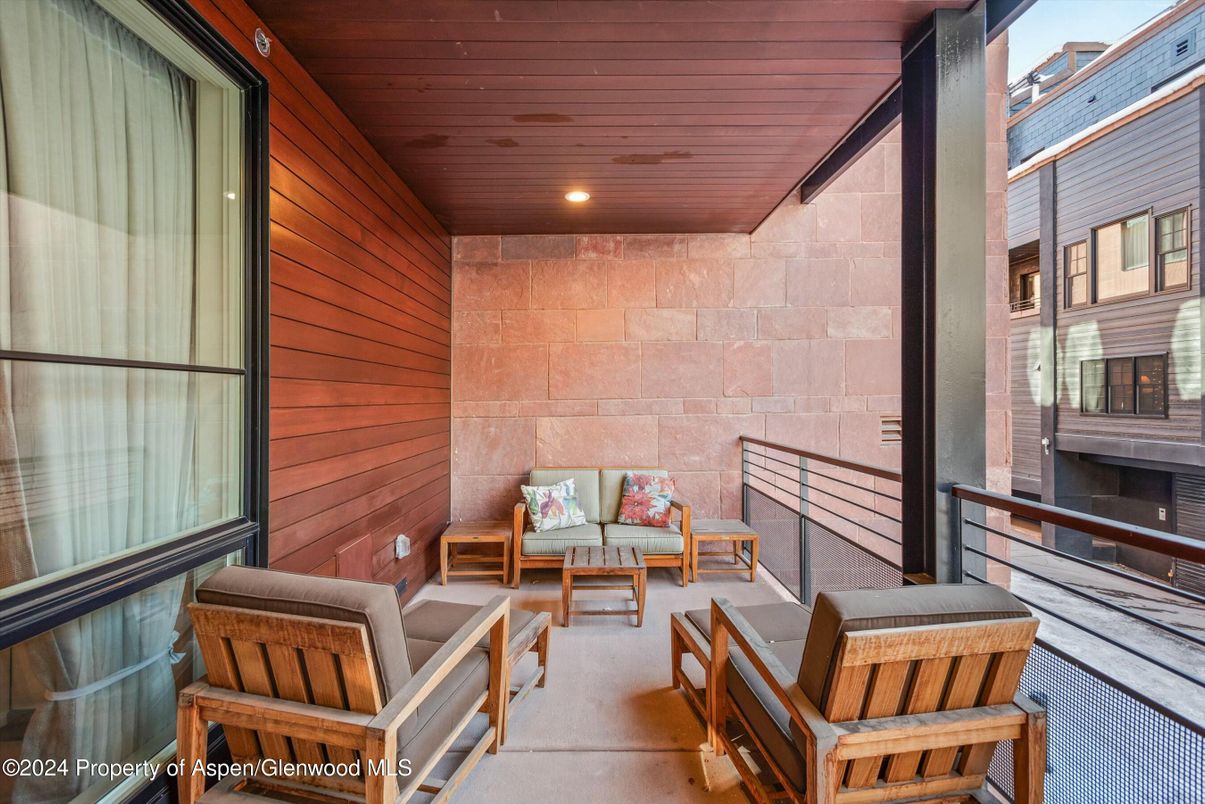 Interior, Recessed Lighting, Stone Walls, Wooden Ceilings